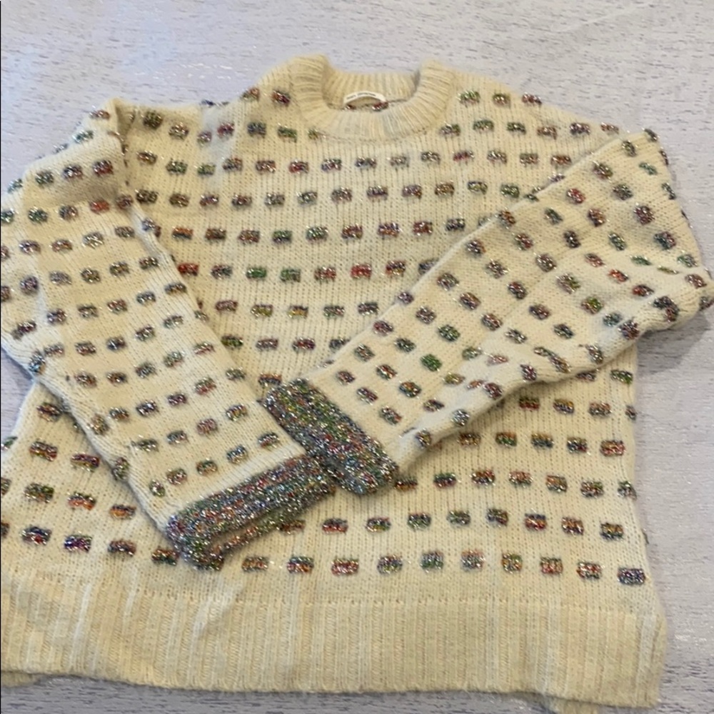 Zara metallic knit girls size 13-14 size S women